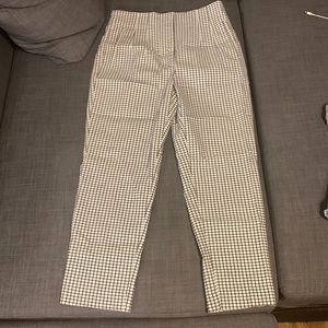 Zara High Waisted Checkered Pants